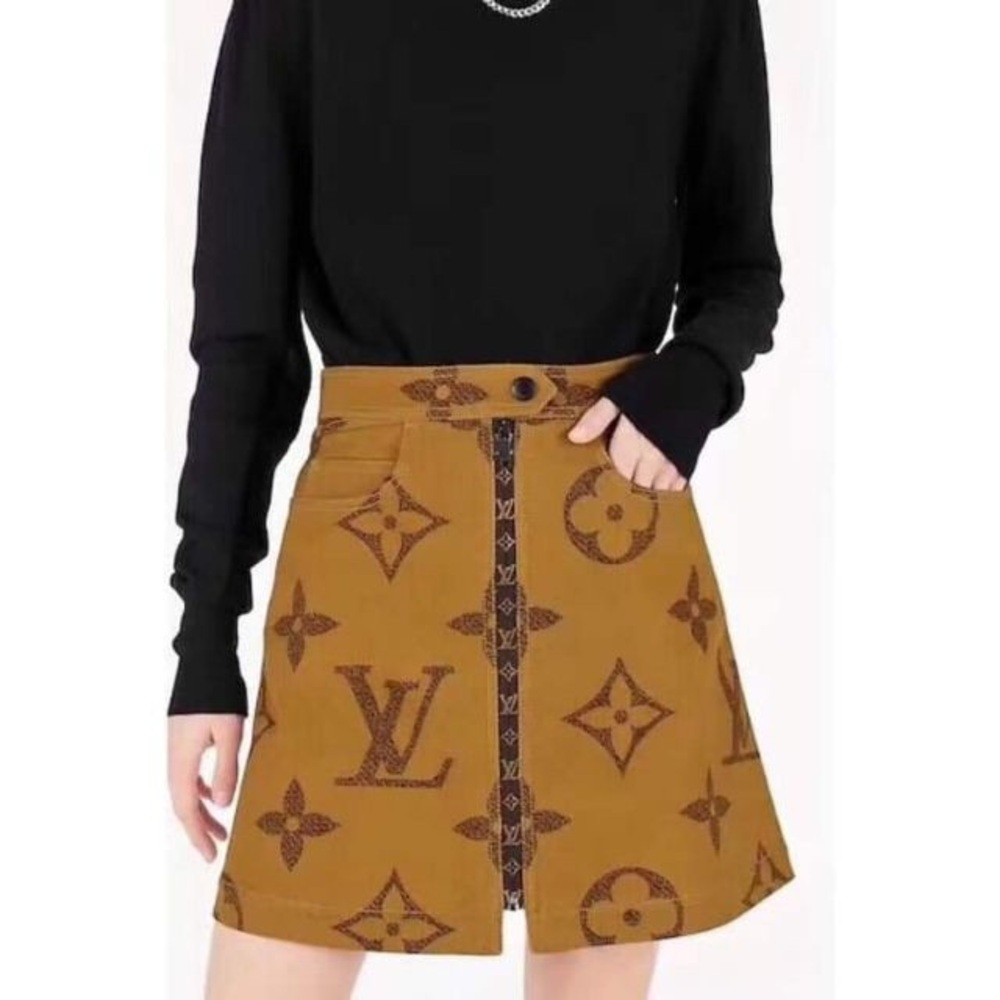 Louis Vuitton Monogram Cotton Mini Skirt – Size 36 (XS-S) - Picture 2 of 16